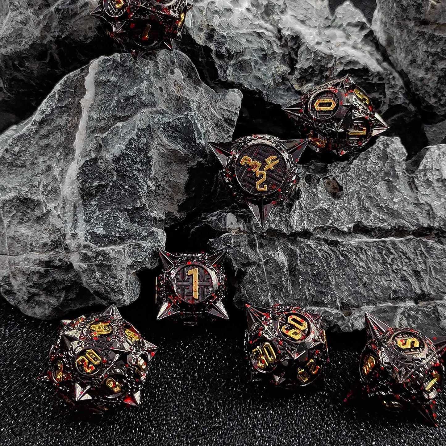 Infernal Relic Metal Dice Set