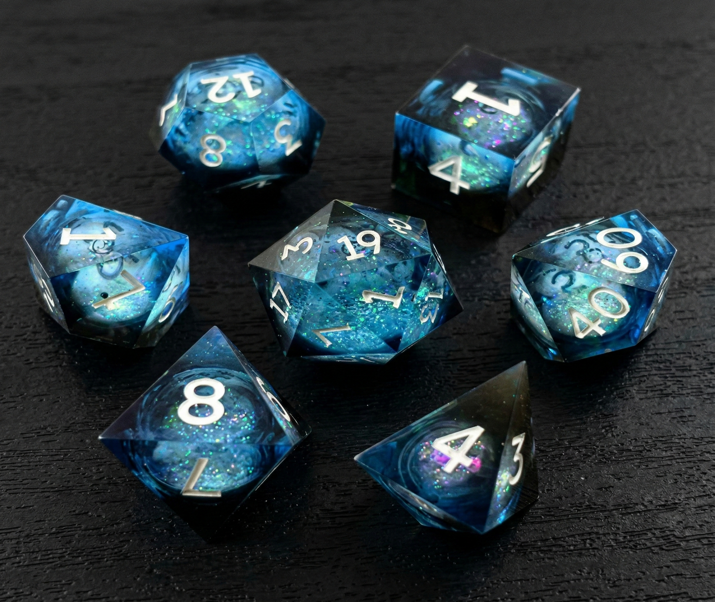 Sea Glass Dice Set