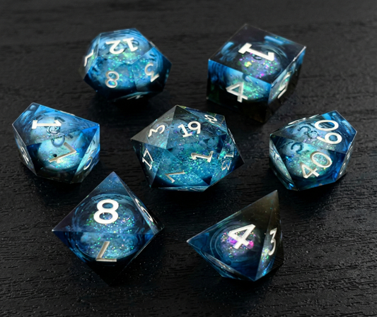 Sea Glass Dice Set